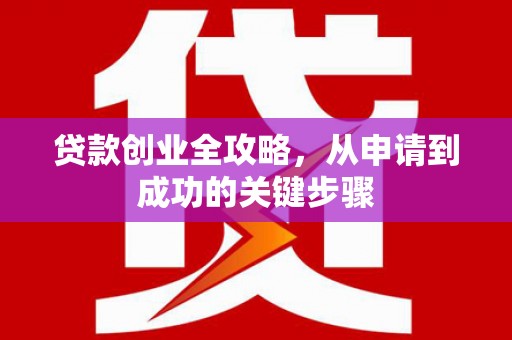 苗栗贷款创业全攻略，从申请到成功的关键步骤