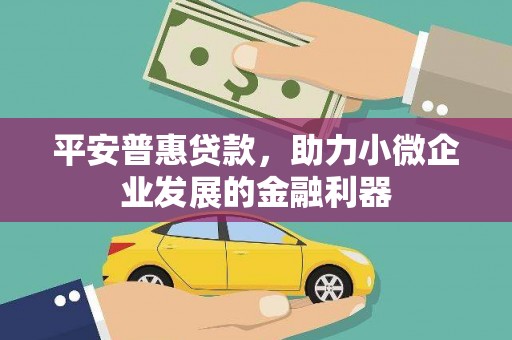 阳春平安普惠贷款，助力小微企业发展的金融利器