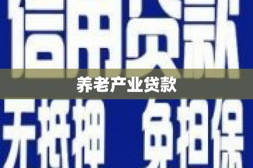 巴青养老产业贷款