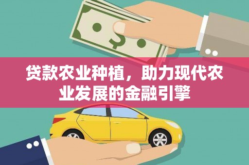 南票贷款农业种植，助力现代农业发展的金融引擎