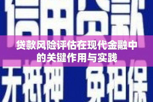 临沭贷款风险评估在现代金融中的关键作用与实践