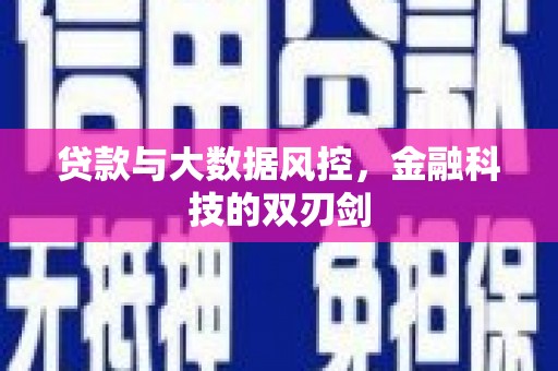璧山贷款与大数据风控，金融科技的双刃剑
