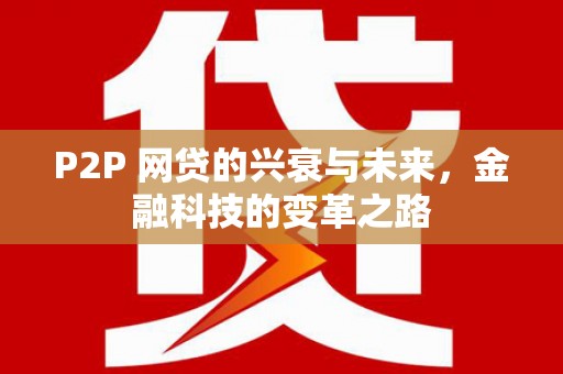 秀林P2P 网贷的兴衰与未来，金融科技的变革之路