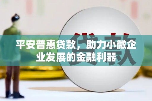 大足平安普惠贷款，助力小微企业发展的金融利器