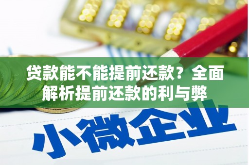 郸城贷款能不能提前还款？全面解析提前还款的利与弊