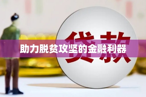新晃助力脱贫攻坚的金融利器