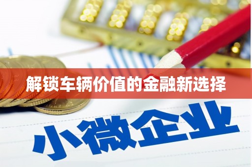 合山解锁车辆价值的金融新选择