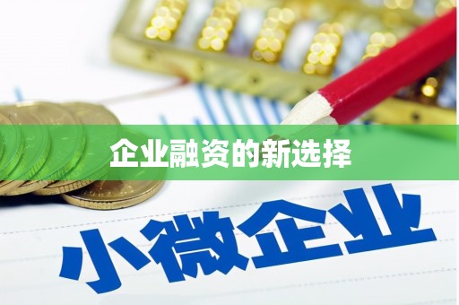 靖州企业融资的新选择