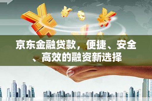 乾安京东金融贷款，便捷、安全、高效的融资新选择